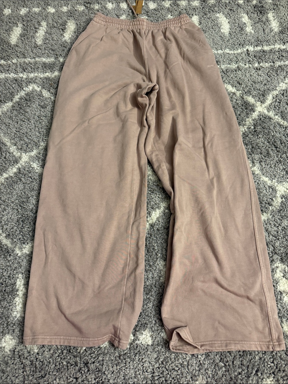 SKIMS Kids Wide-Leg Sweatpants in Mauve
